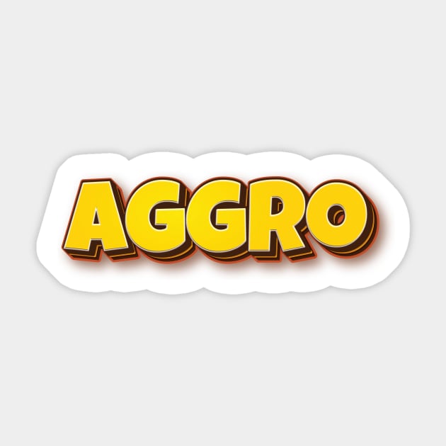 Aggro Aggravation Aggressive Behavior Words That Mean Something Totally Different When You Are A Gamer Sticker by ProjectX23Red